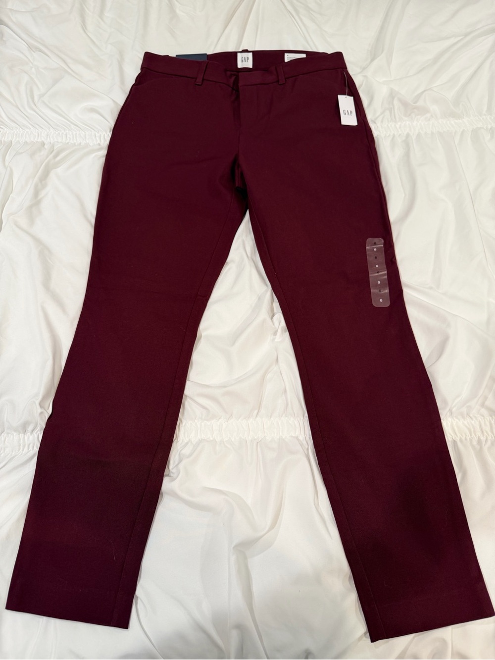 GAP Women's Deep Burgundy Straight Leg Jeans
